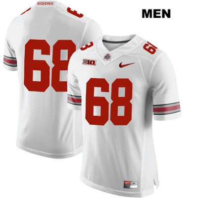 Men's NCAA Ohio State Buckeyes Zaid Hamdan #68 College Stitched No Name Authentic Nike White Football Jersey ZT20J13ZV